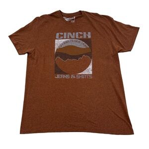 Cinch Graphic Short Sleeve Shirt Mens XL Brown MTT1690414